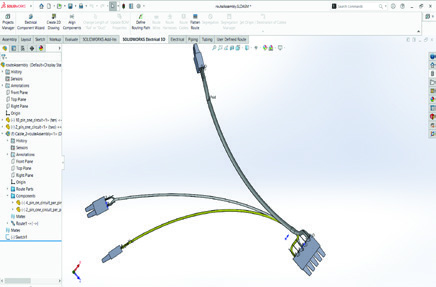 Improved documentation of harness and cable designs with shared electrical connectors