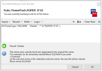 intuitive rule builder