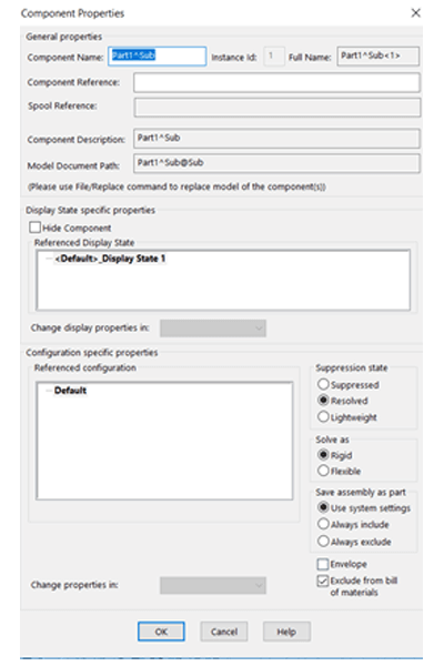 Workflow for Part level