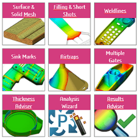 SOLIDWORKS Plastics Standard features