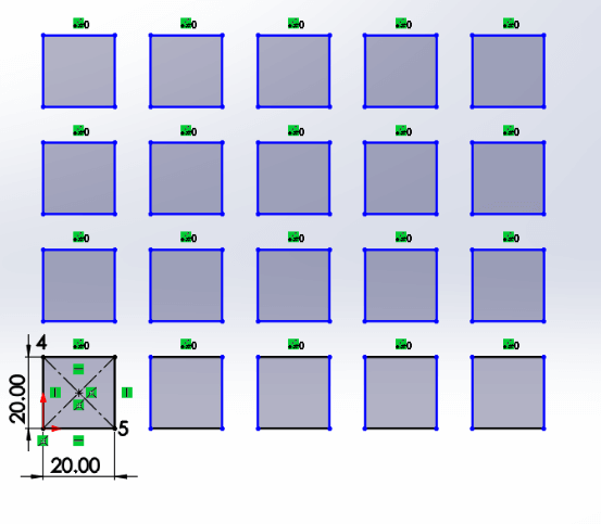 Linear Pattern in SolidWorks 