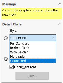 Select style in Detail Circle