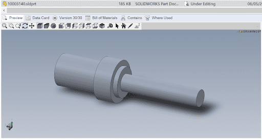 eDrawings preview in SOLIDWORKS Manage