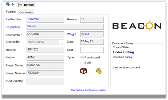 Version Free Variable Value in Datacard