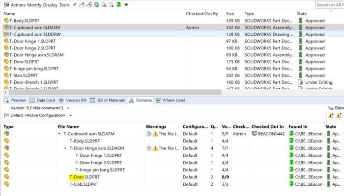 The assembly file and its references