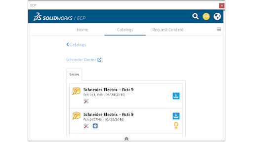 Electrical Content Portal in SOLIDWORKS Electrical 2022