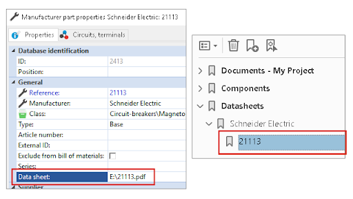 Datasheet in export pdf