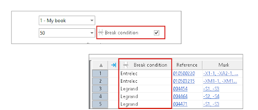 Break Condition in Report Manager